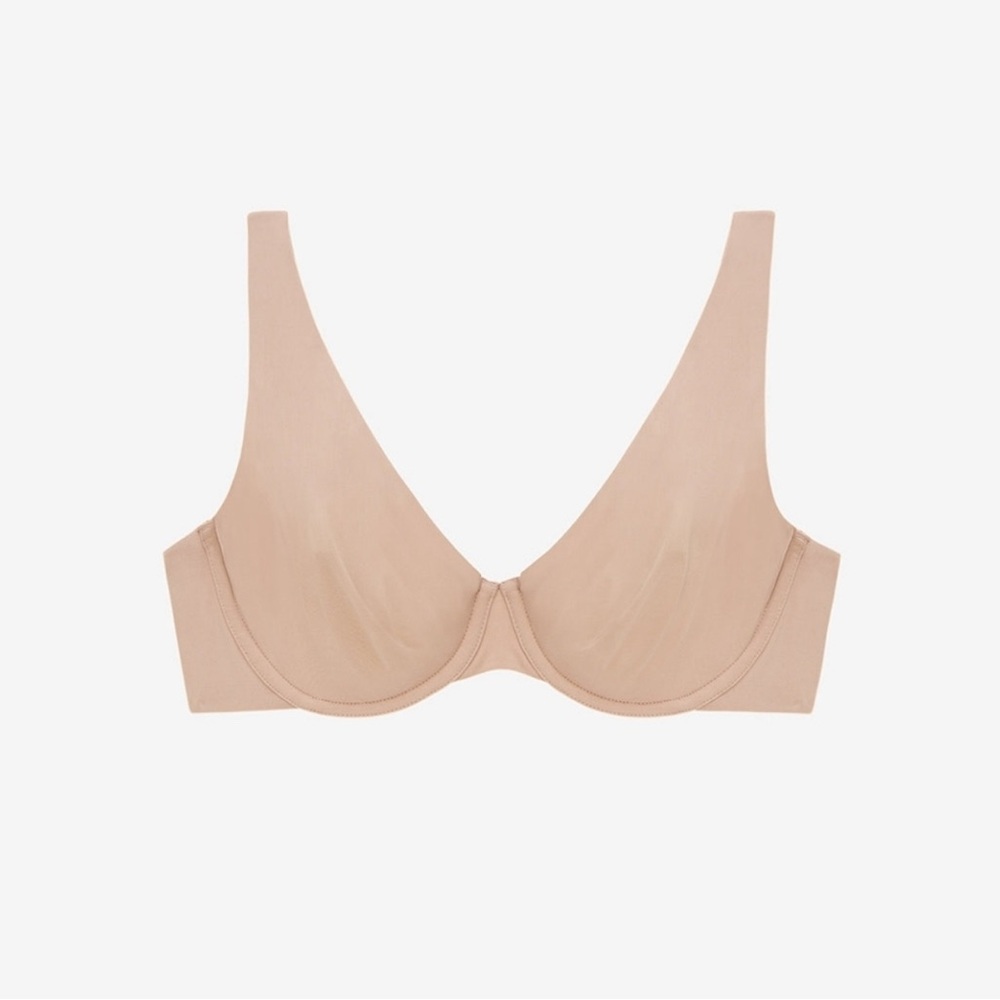 NEW Thirdlove 24/7 Classic Second Skin Unlined Taupe Bra 34H